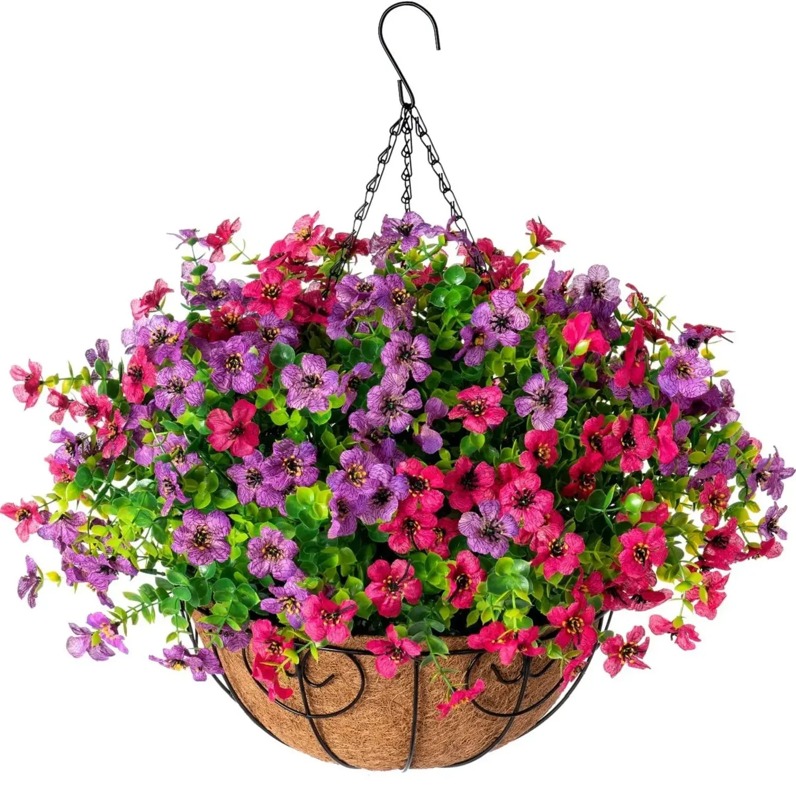 FREE SHIPPING!🔥Simulated Hanging Flower Basket 🌸No Watering💧. No Wilting. Just Perfect Blooms. - Image 31