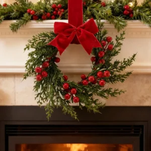 🎄 Versatile Mini Christmas Wreaths – Perfect Festive Decor for Every Corner!
