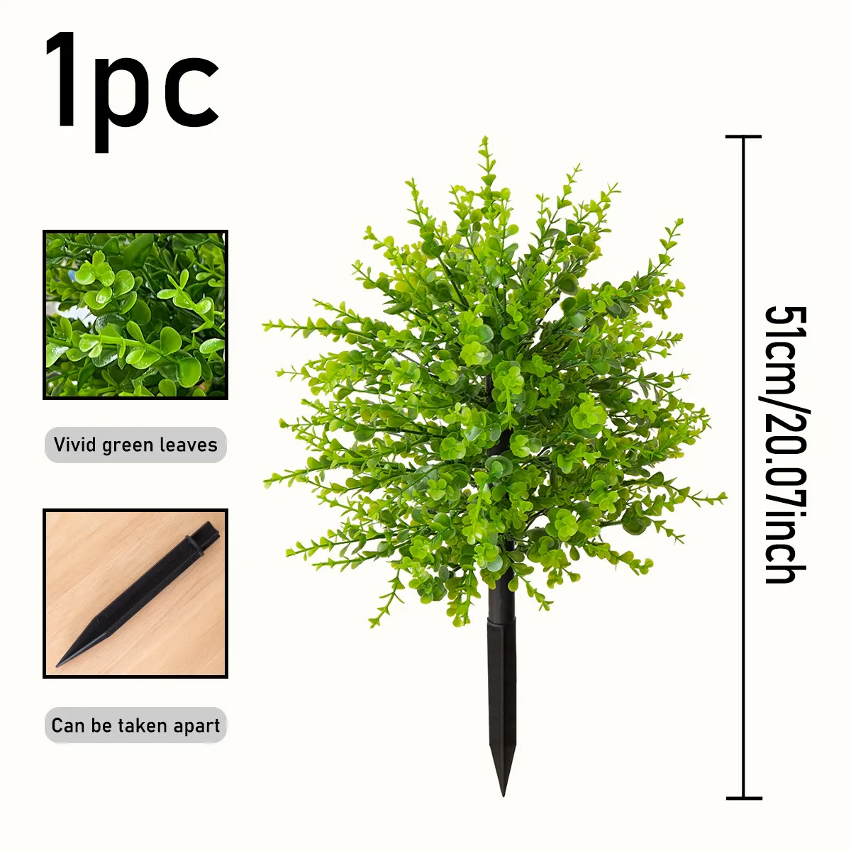 🌼Artificial Boxwood Topiary Ball with Spike, UVProof & WaterProof - Image 11