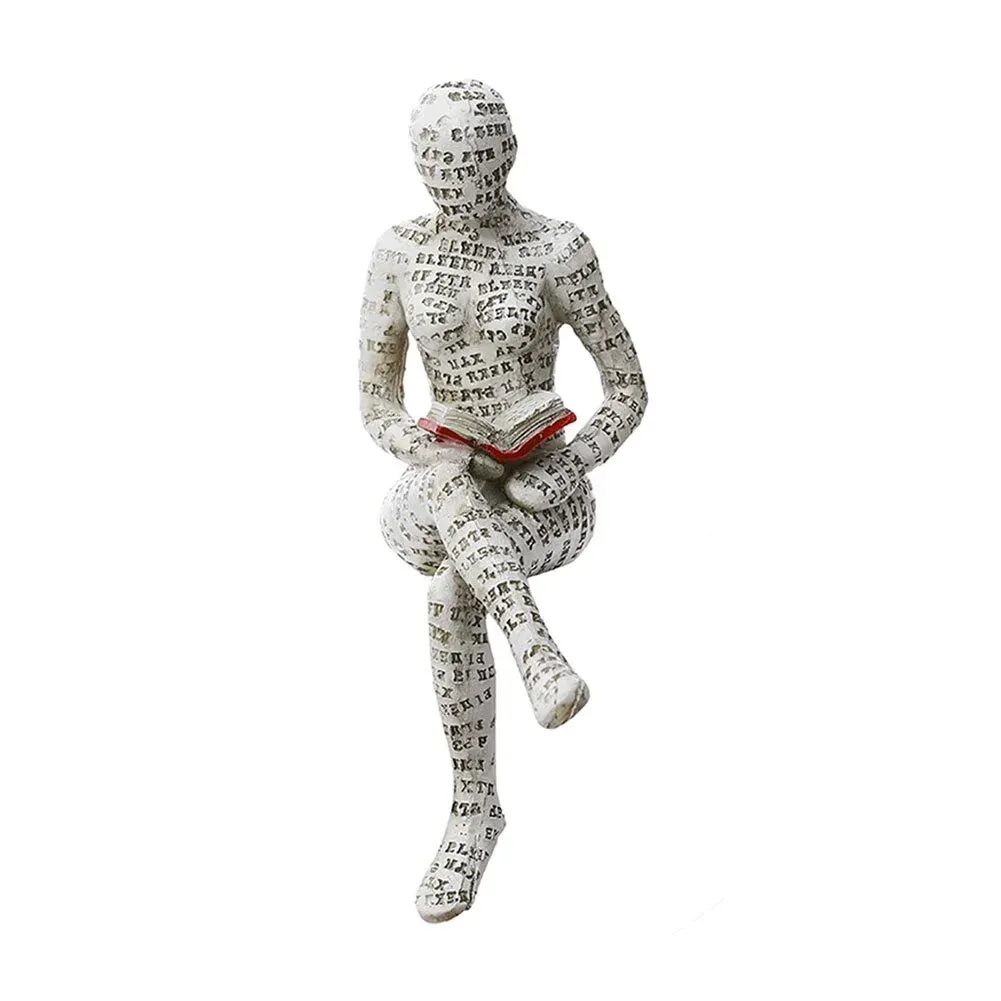 Nordic Modern Reading Woman Statue - Image 12