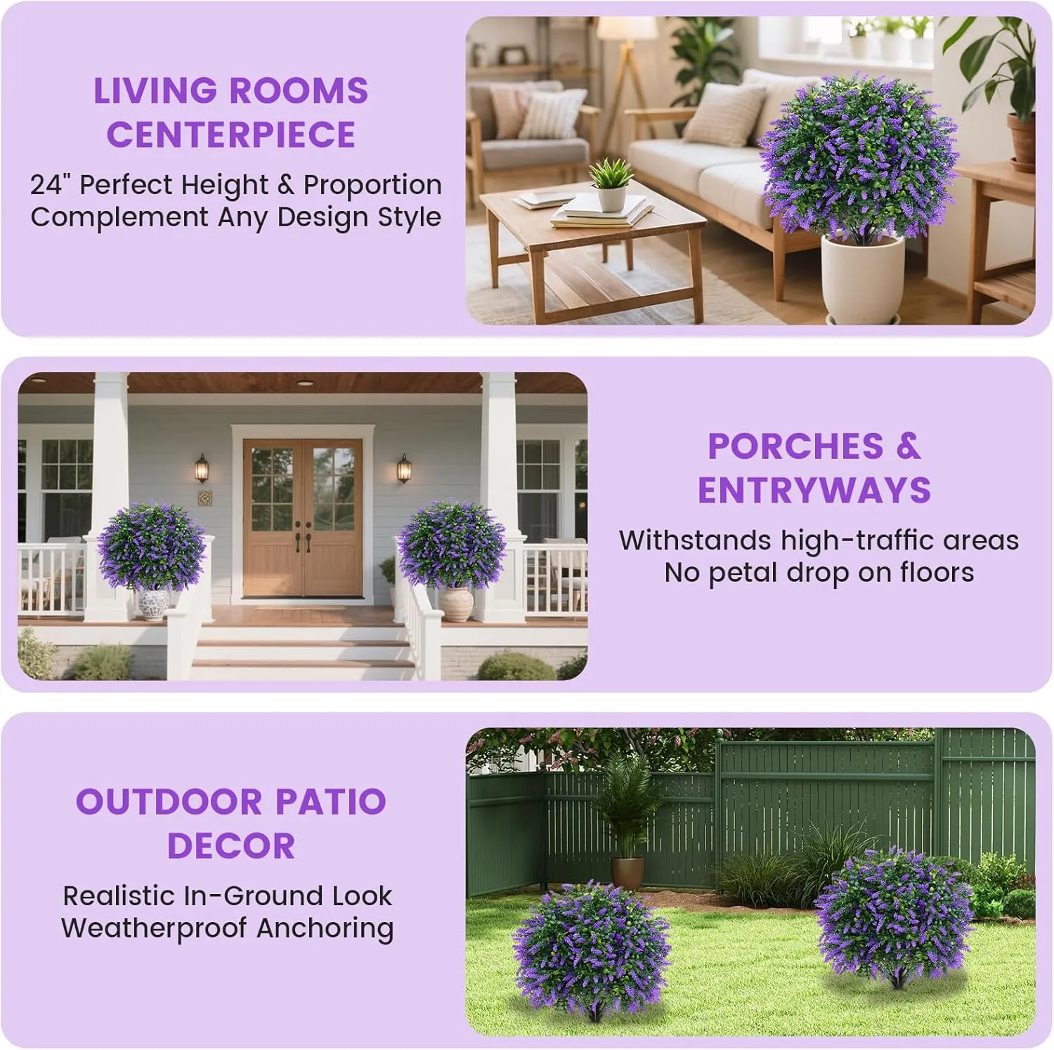 💜Artificial Lavender Trees - Image 5