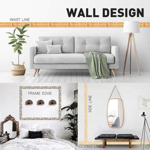 Self-Adhesive Environmental Protection 3D Wall Edging Strip (7.55 FEET/ROLL) - Image 16