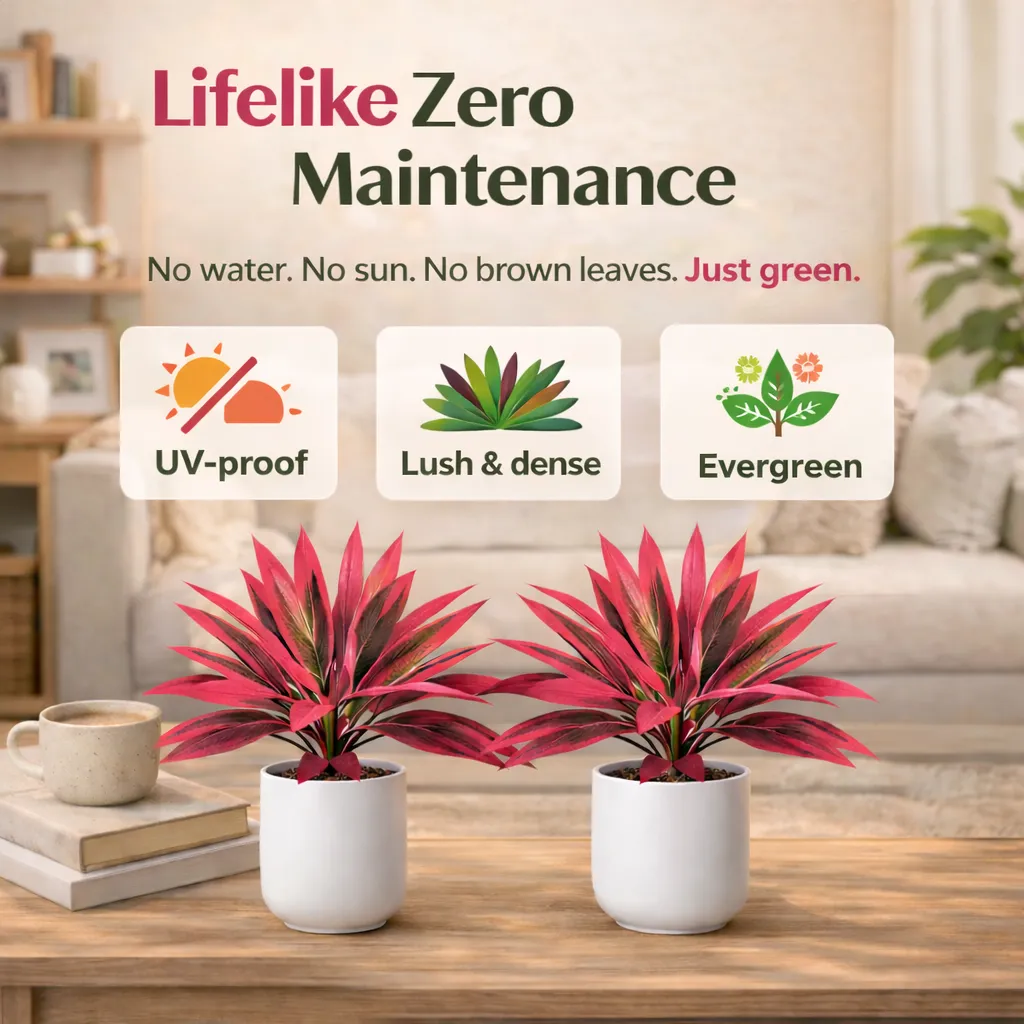 2‑Pack 21.6" Artificial Cordyline Plant - Image 6