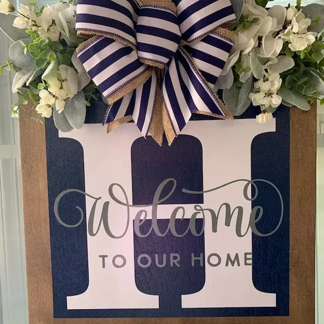 Welcome Front Door Wreath - Image 4