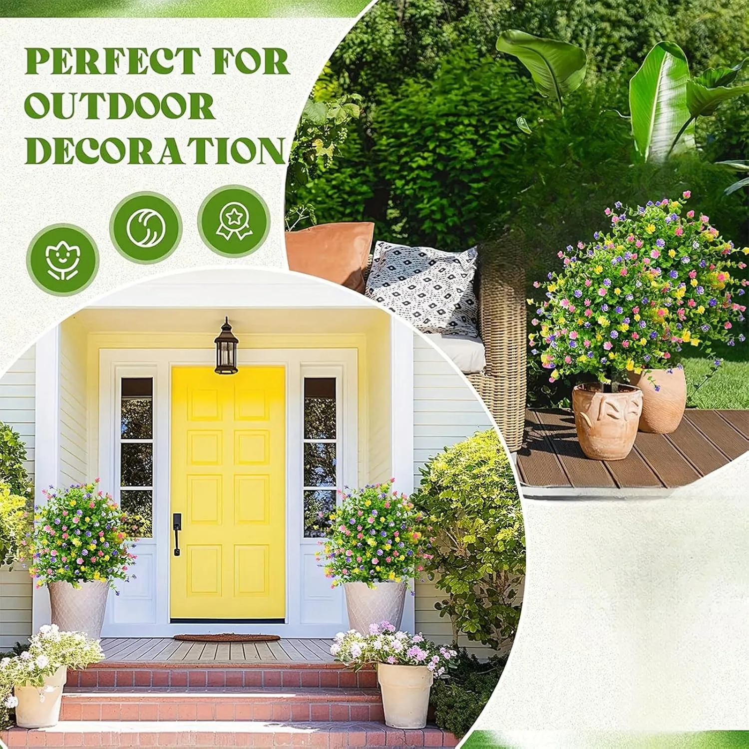 🌼Artificial Boxwood Topiary Ball with Spike, UVProof & WaterProof - Image 16