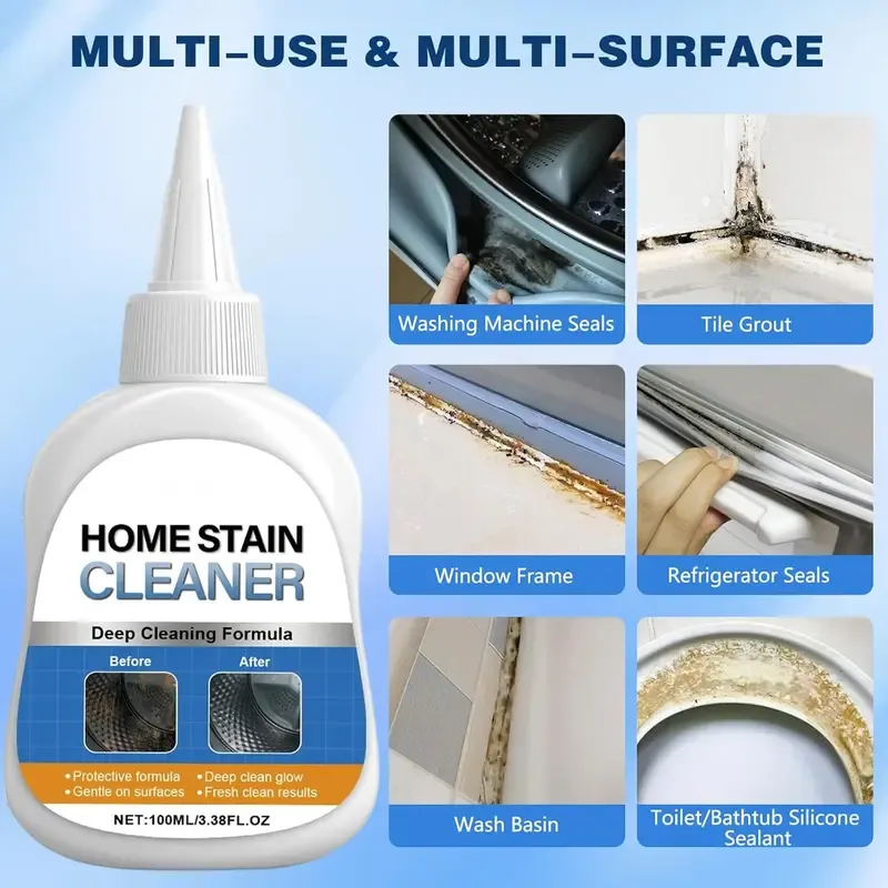 ✨Say Goodbye to Stubborn Mold! Multi-Purpose Mold Remover Gel + Scrub Brush 🧼 - Image 2