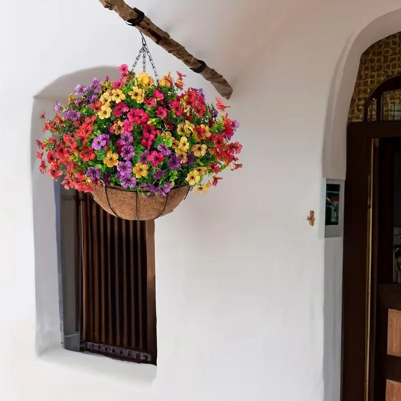 FREE SHIPPING!🔥Simulated Hanging Flower Basket 🌸No Watering💧. No Wilting. Just Perfect Blooms. - Image 17