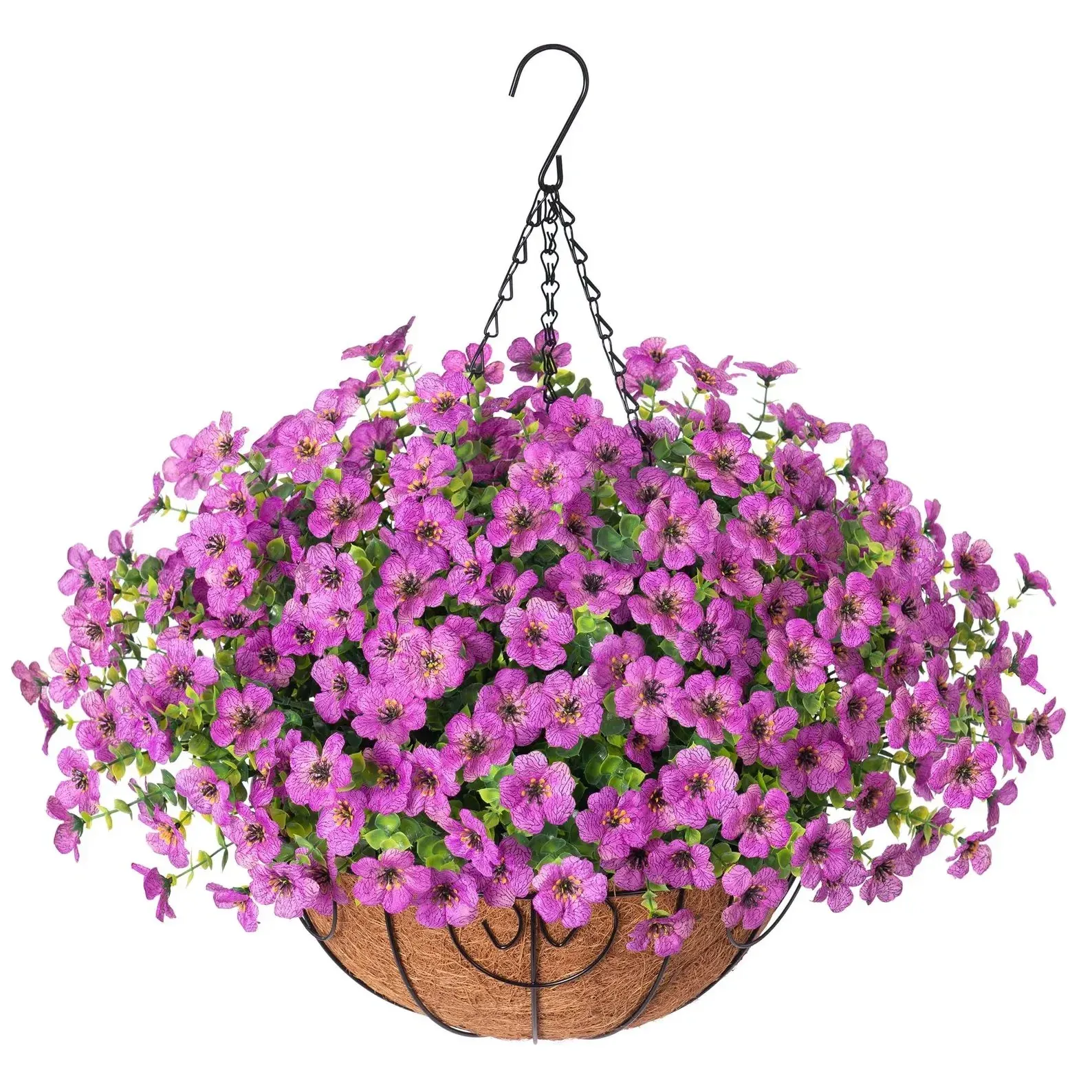FREE SHIPPING!🔥Simulated Hanging Flower Basket 🌸No Watering💧. No Wilting. Just Perfect Blooms. - Image 21