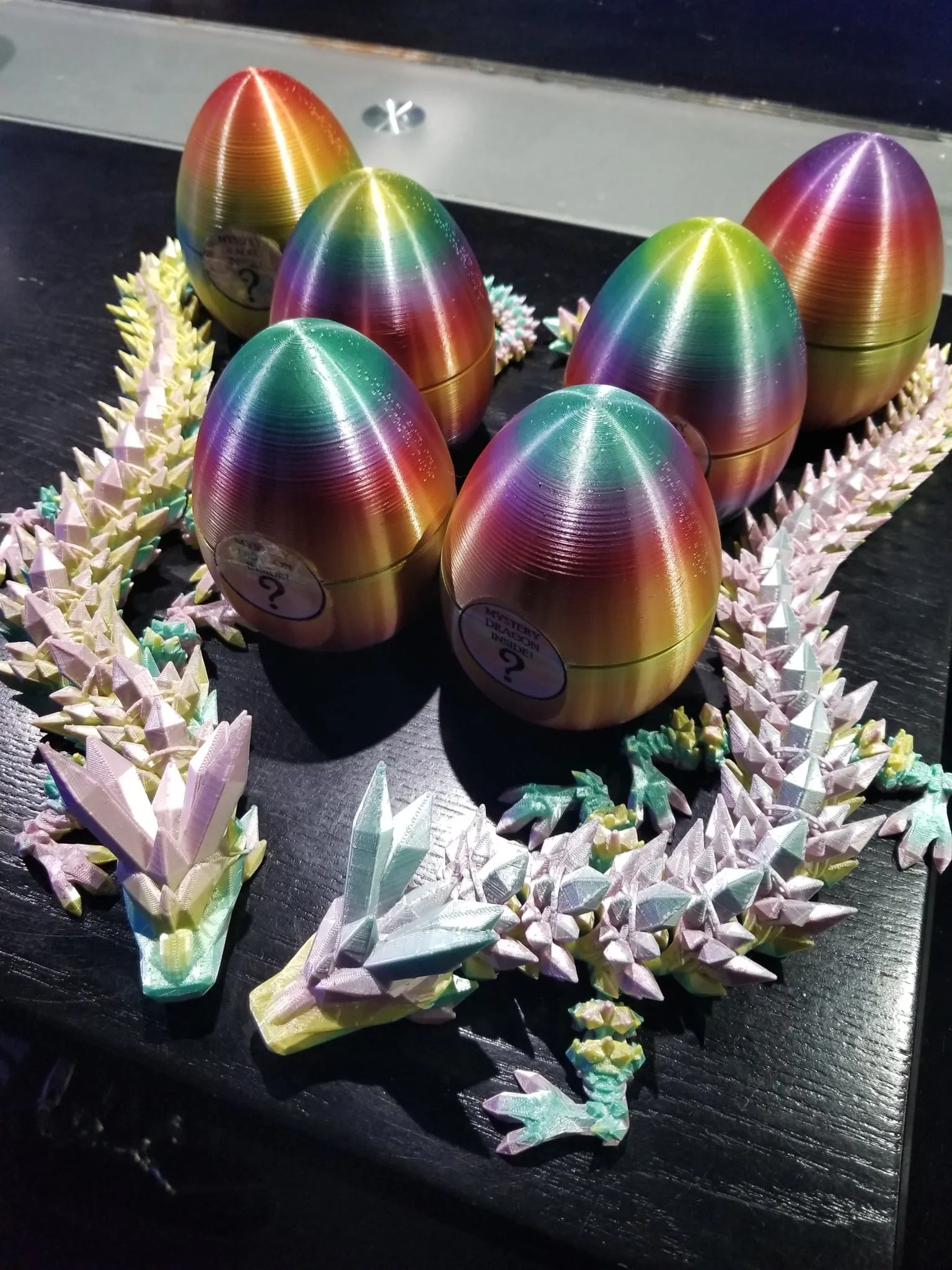 Articulated Crystal Dragon and Dragon Egg - Image 3