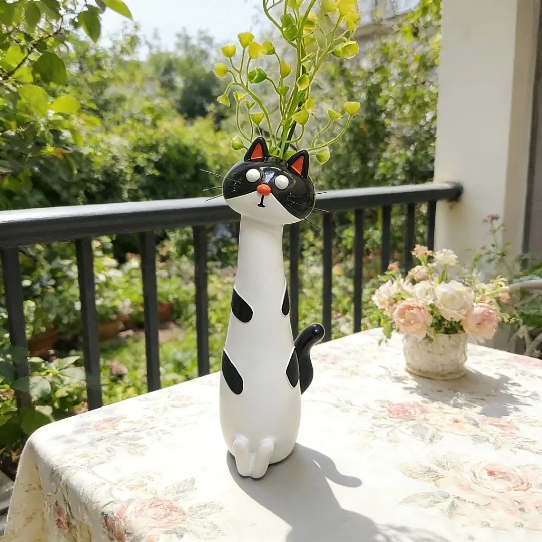 😻Handcrafted Quirky Resin Cat Vase - Image 8