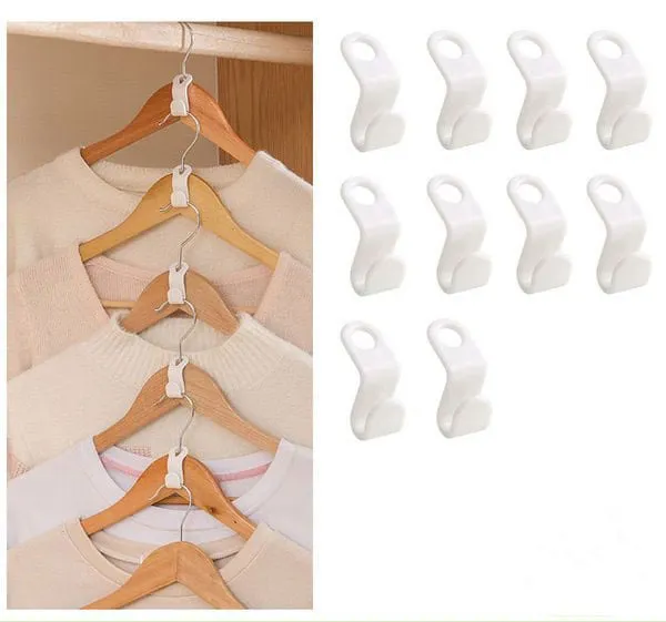 【🔥The 2024 The best closet helper】Space-Saving Clothes Hanger Connector Hooks - Image 10