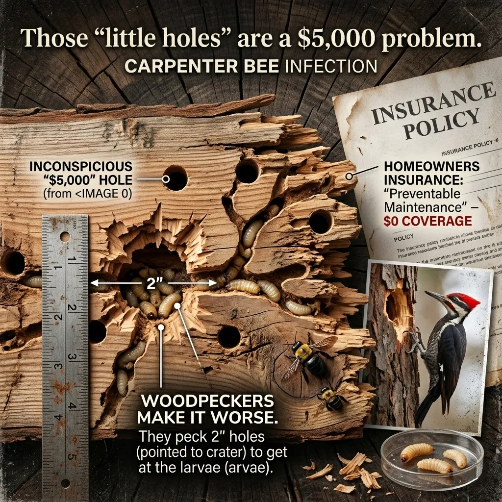 🌟Wood Carpenter Bee Trap for Outside - Image 2
