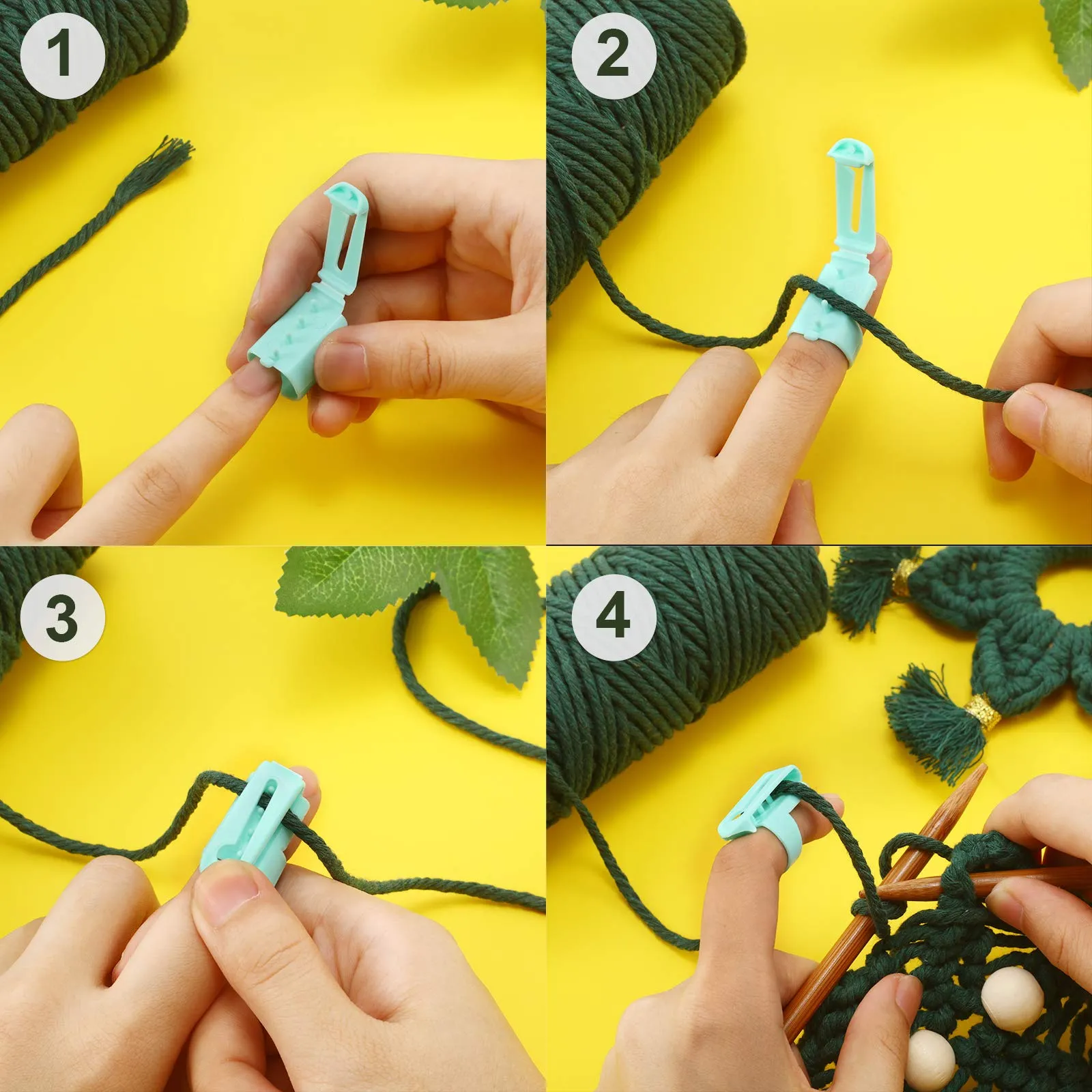 Yarn Guide Ring Crocheting Knitting Tool - Image 3