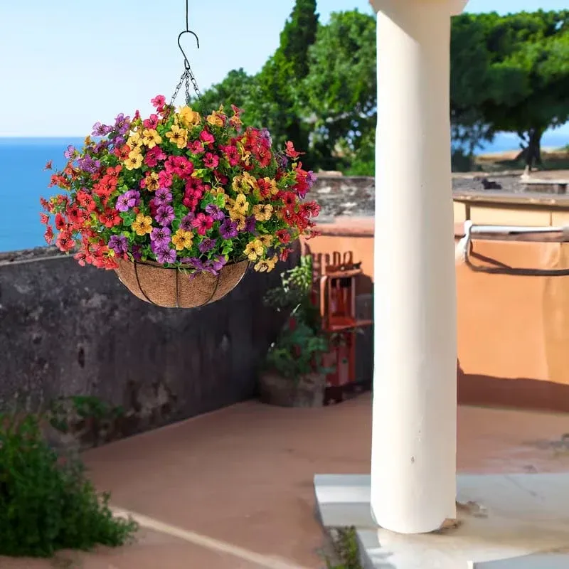 FREE SHIPPING!🔥Simulated Hanging Flower Basket 🌸No Watering💧. No Wilting. Just Perfect Blooms. - Image 6