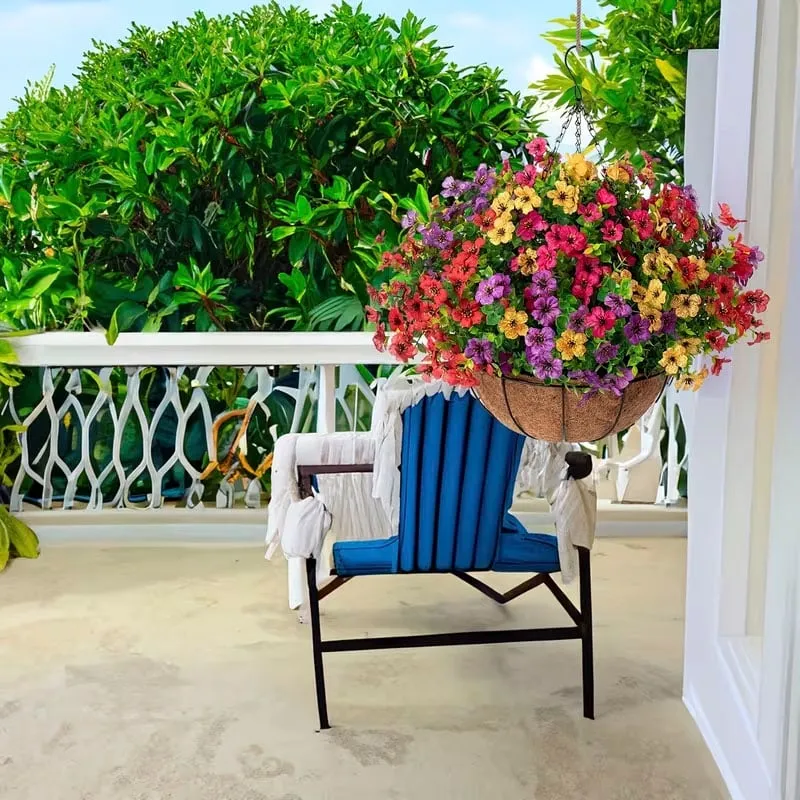 FREE SHIPPING!🔥Simulated Hanging Flower Basket 🌸No Watering💧. No Wilting. Just Perfect Blooms. - Image 11