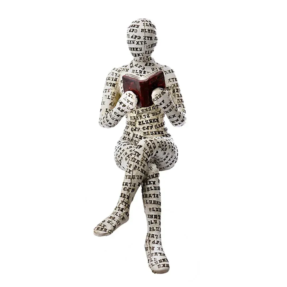 Nordic Modern Reading Woman Statue - Image 11
