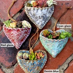 🌿Heart Shaped Succulent Wall Planter