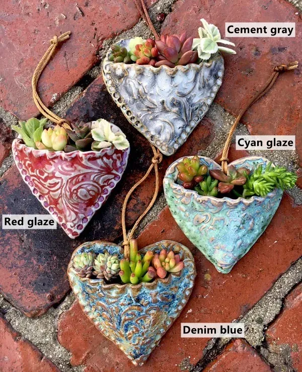 🌿Heart Shaped Succulent Wall Planter