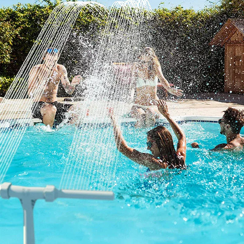Solar Pool Fountain with Lights Dual Arc - Above/Inground Pool Fountain Lights with Remote Control - Image 14
