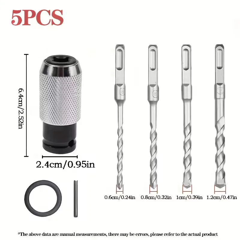 Rotary Hammer Adapter with Impact Drill Bits Set - Image 2