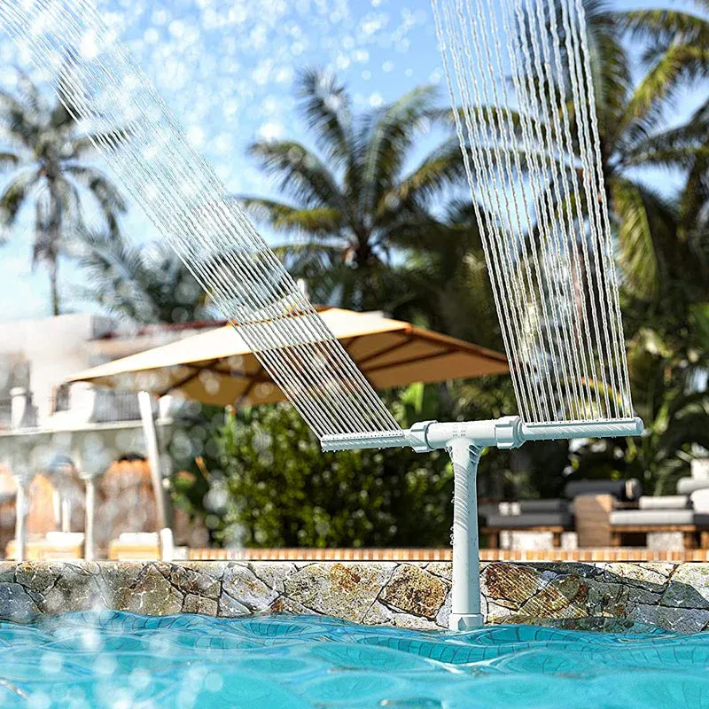 Solar Pool Fountain with Lights Dual Arc - Above/Inground Pool Fountain Lights with Remote Control - Image 15