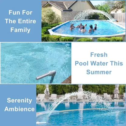 Solar Pool Fountain with Lights Dual Arc - Above/Inground Pool Fountain Lights with Remote Control - Image 8