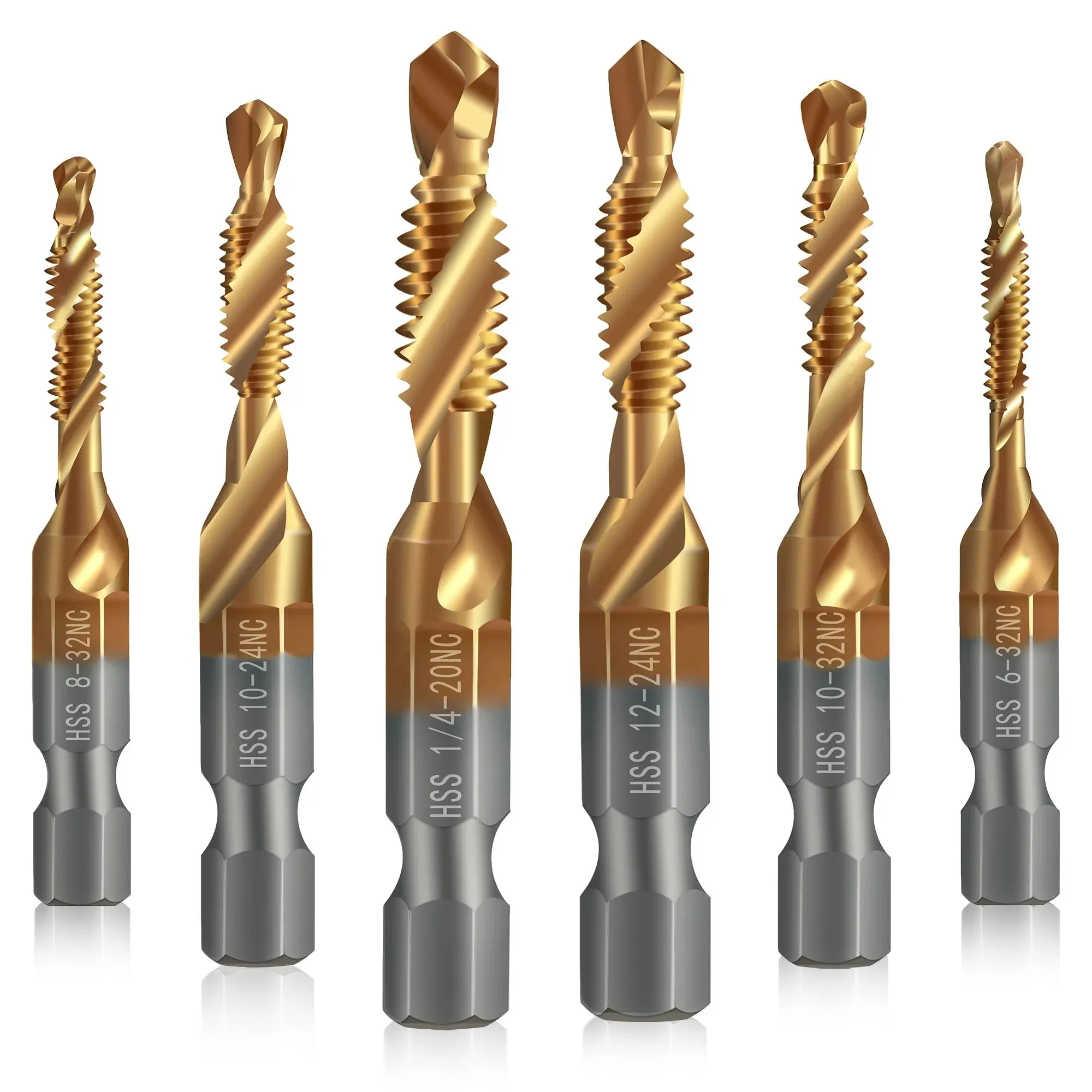 🔥3 In 1 Spiral Tap Hex Shank Drill Bit Set - Image 7