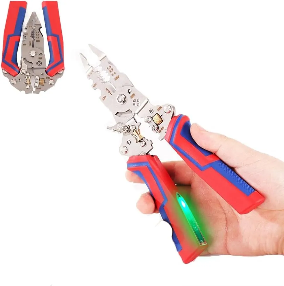 🔧 13-in-1 Foldable Wire Stripper Pliers with Voltage Tester - Image 7