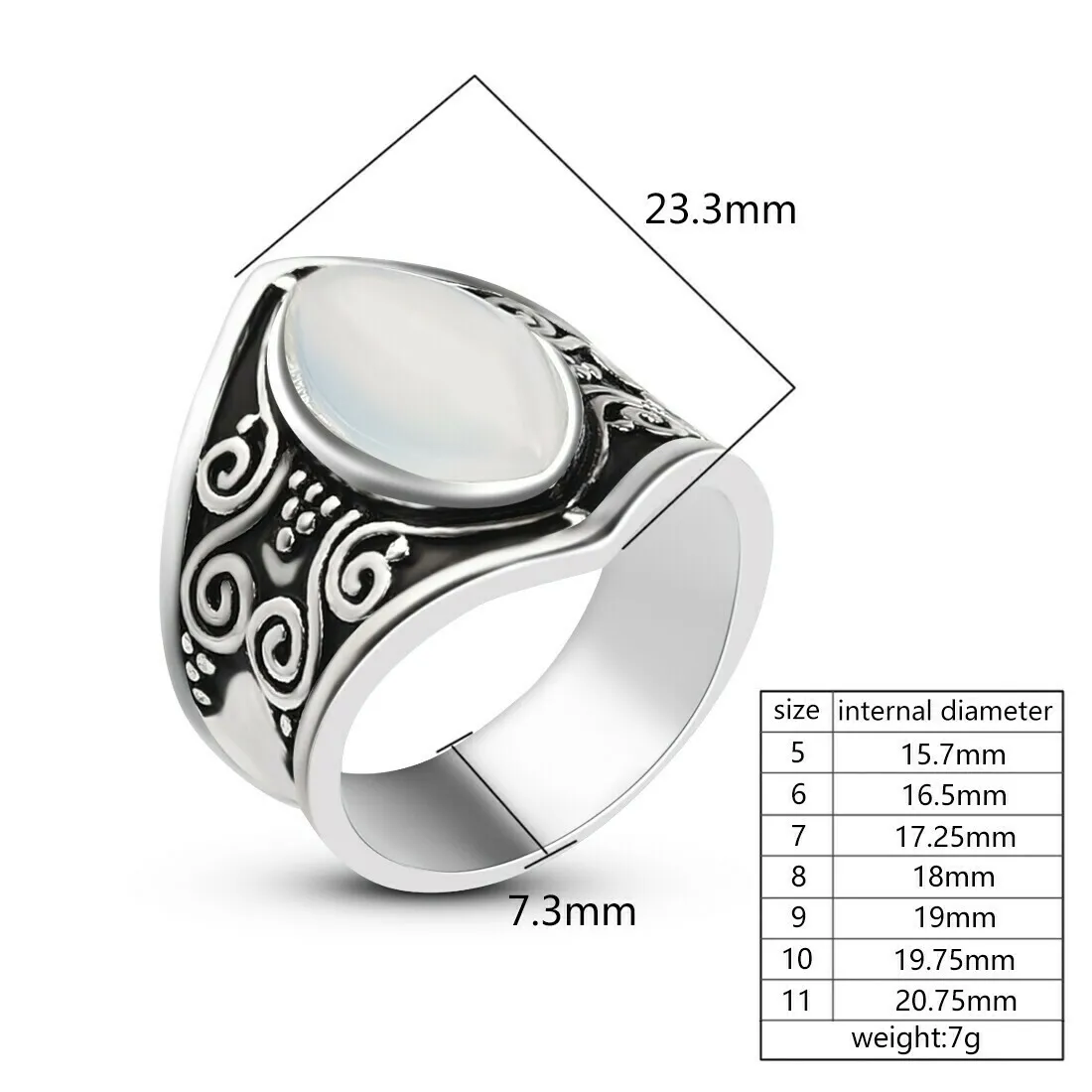 Handmade Moonstone Ring - Image 2