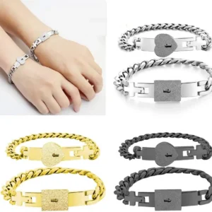 🔥49% OFF - 🔒Couple's heart lock key bracelet🔑