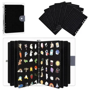 8 Pages Clear Felt Pin Display Book