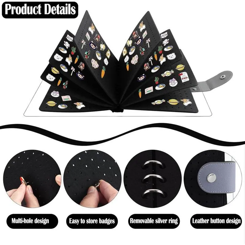 8 Pages Clear Felt Pin Display Book - Image 3