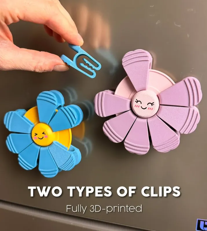 Bloom Clips | Magnetic Flower With Petal Clips
