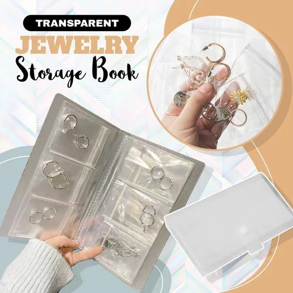 Transparent Jewellery Storage Book Set - Image 5