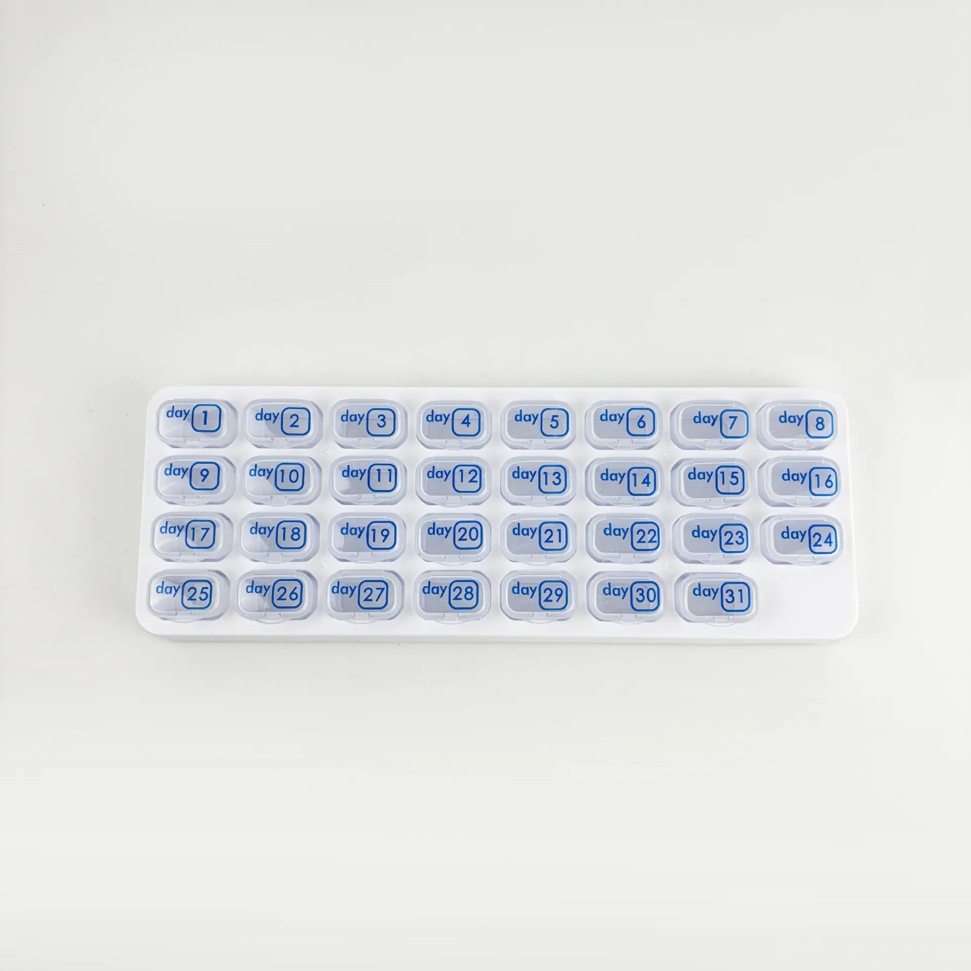 💊Monthly Pill Organizer with Lid - Arthritis-Friendly Easy-Open Lids 31 Removable Daily Pill Pods Date Reminder & Travel Case for Vitamins & Medications - Image 10