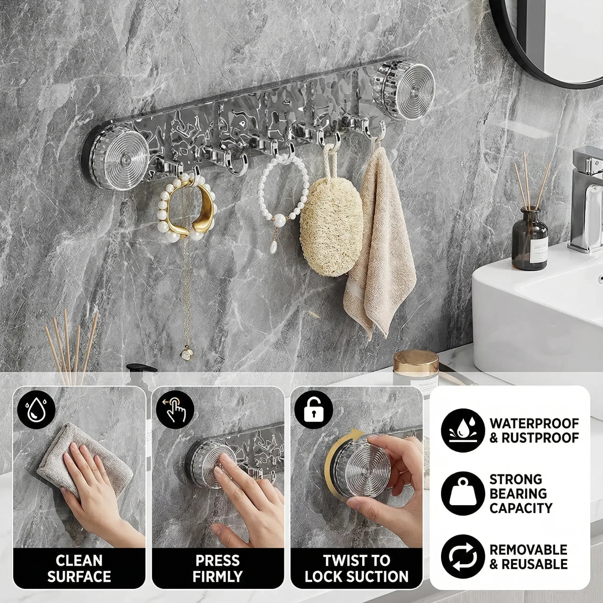 Practical Suction Cup Hooks - Image 2