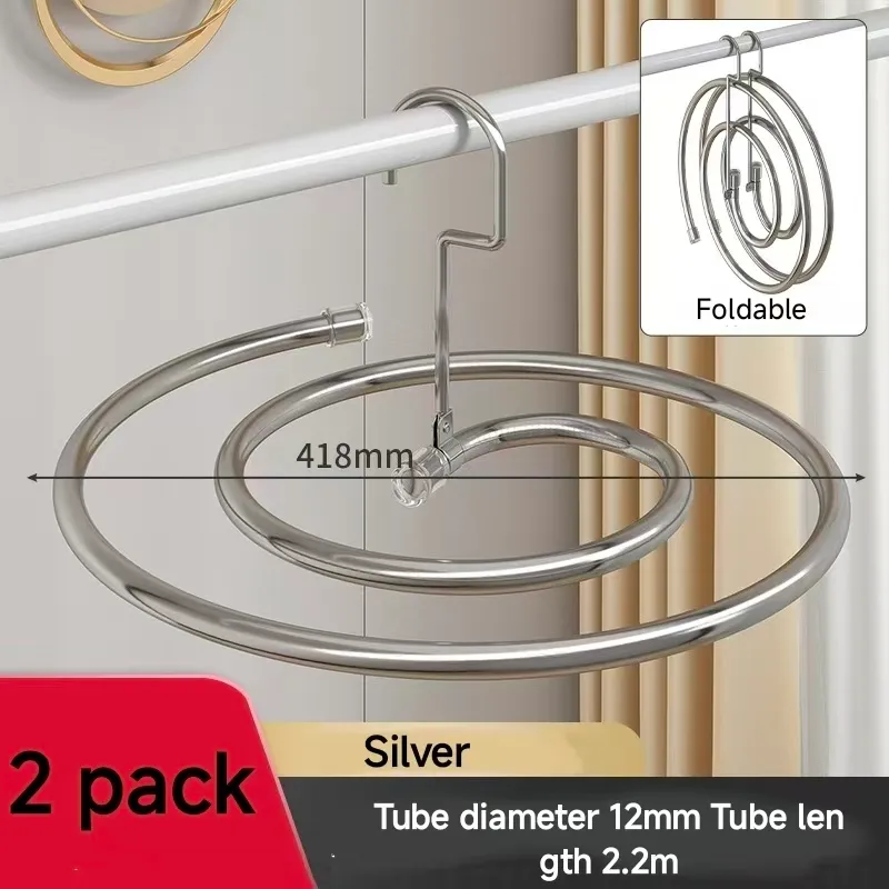 Cabilock 2pcs Spiral Shaped Clothes Drying Rack