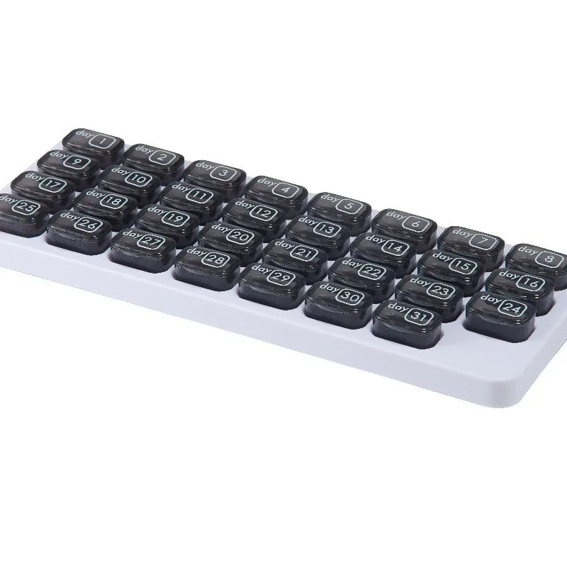 💊Monthly Pill Organizer with Lid - Arthritis-Friendly Easy-Open Lids 31 Removable Daily Pill Pods Date Reminder & Travel Case for Vitamins & Medications - Image 12