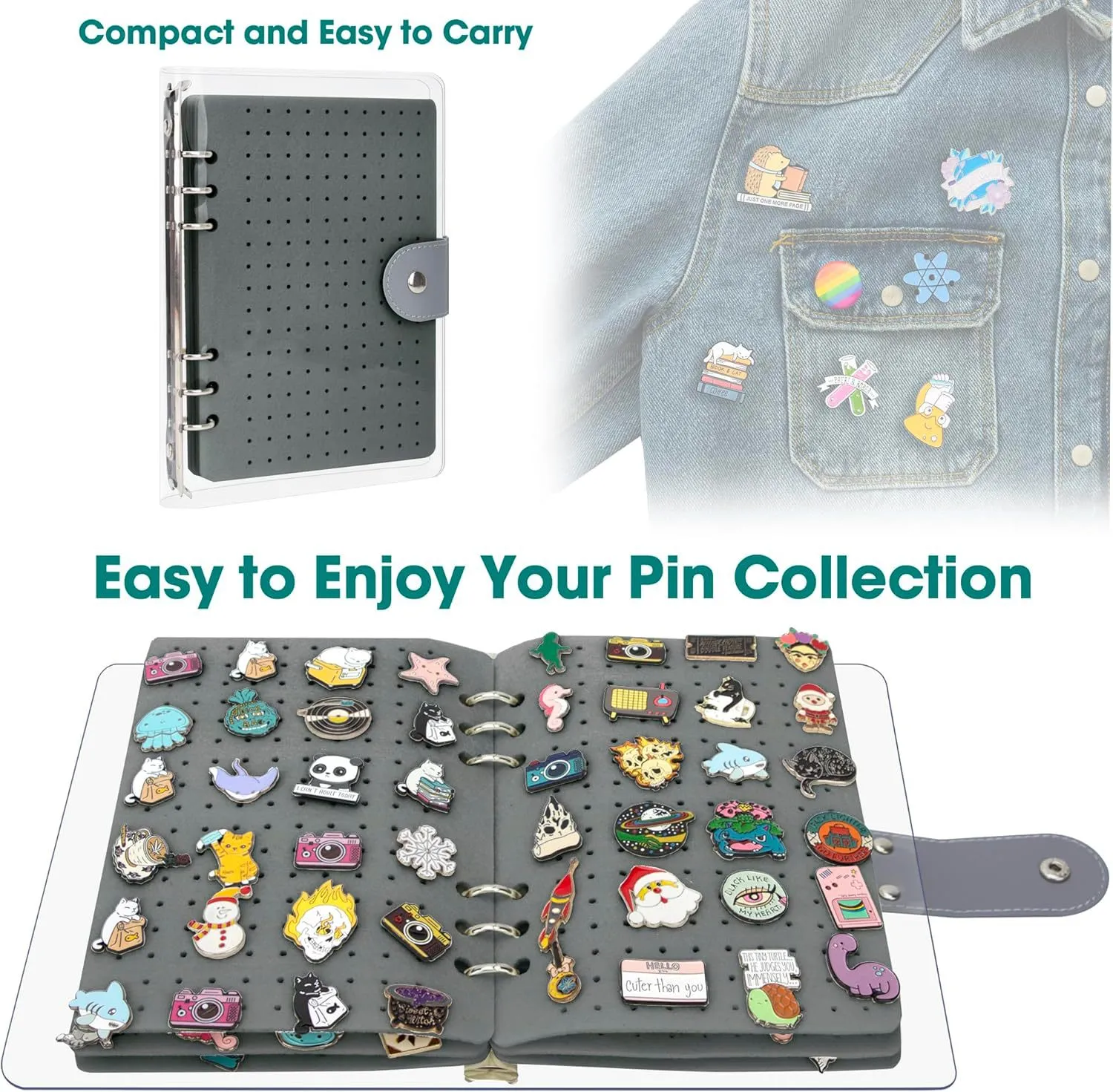 8 Pages Clear Felt Pin Display Book - Image 11