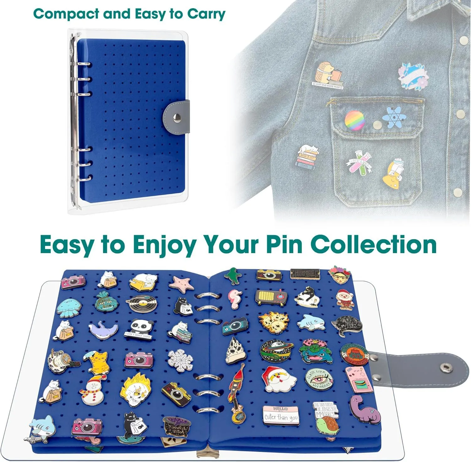 8 Pages Clear Felt Pin Display Book - Image 12