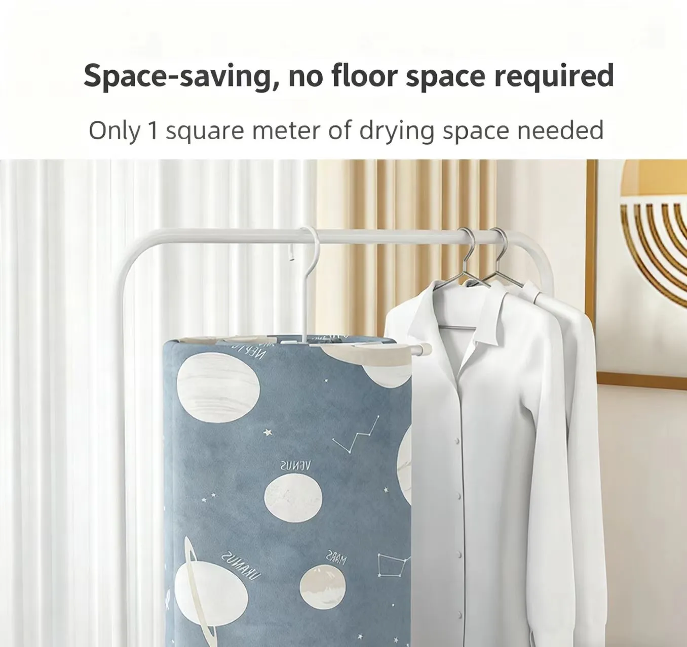 Cabilock 2pcs Spiral Shaped Clothes Drying Rack - Image 3