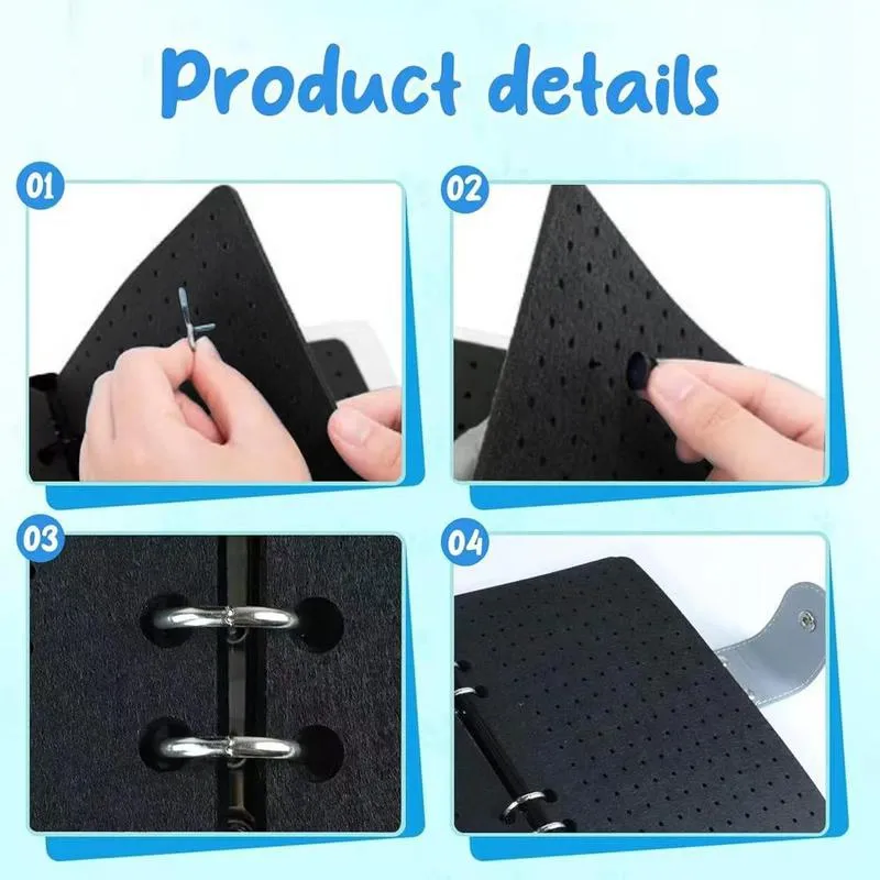 8 Pages Clear Felt Pin Display Book - Image 6