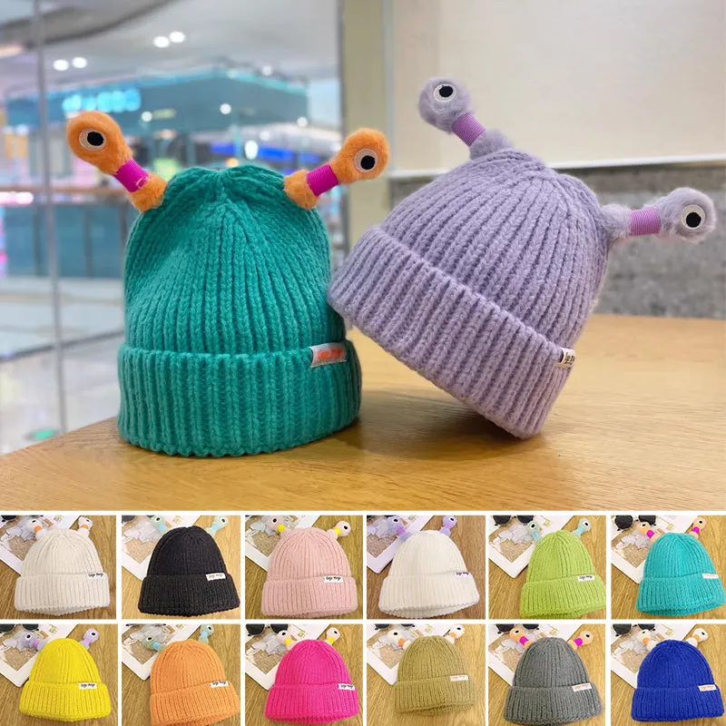 🔥HOT SALE - 49% OFF🔥Winter Parent-Child Cute Glowing Little Monster Knit Hat - Image 3