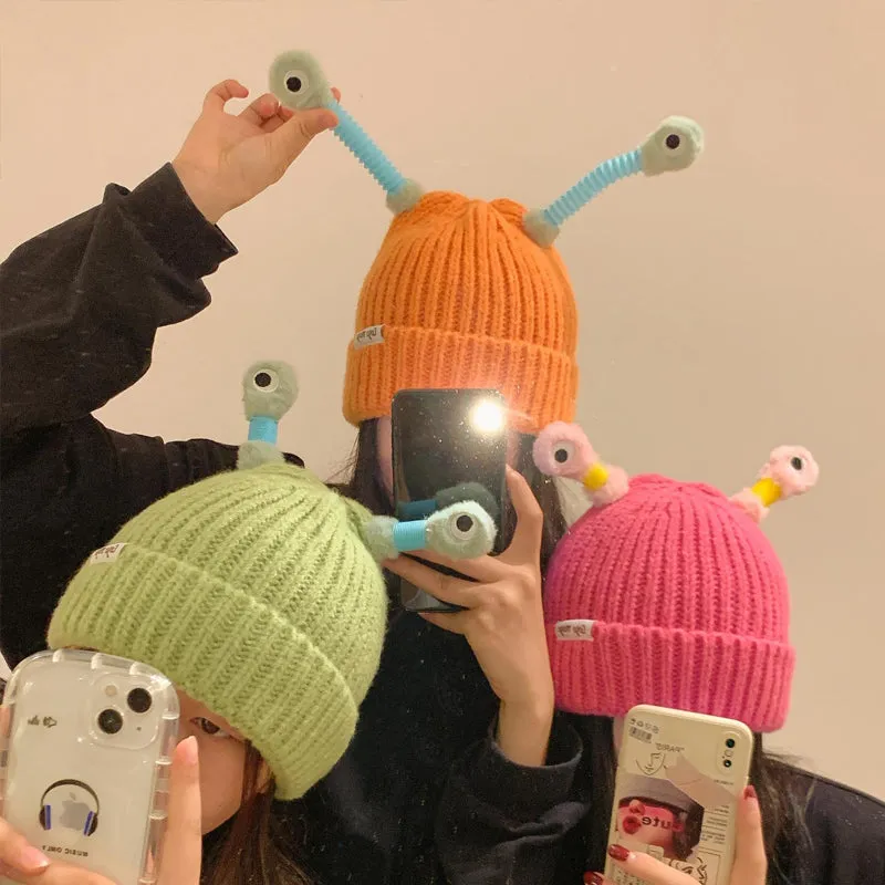 🔥HOT SALE - 49% OFF🔥Winter Parent-Child Cute Glowing Little Monster Knit Hat - Image 18