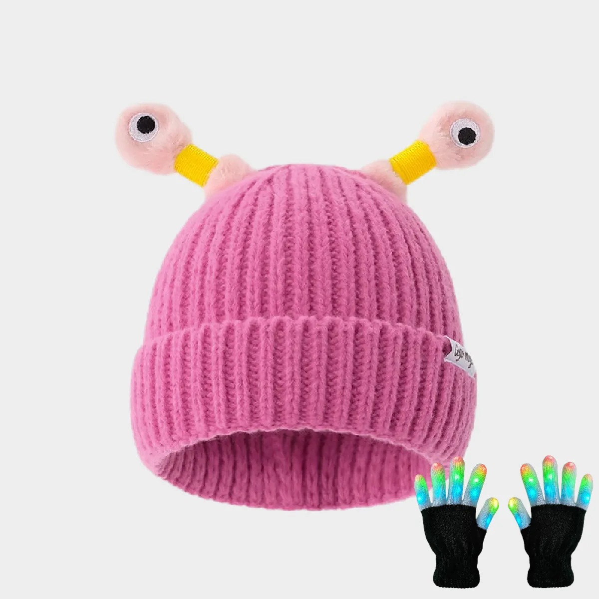 🔥HOT SALE - 49% OFF🔥Winter Parent-Child Cute Glowing Little Monster Knit Hat - Image 41