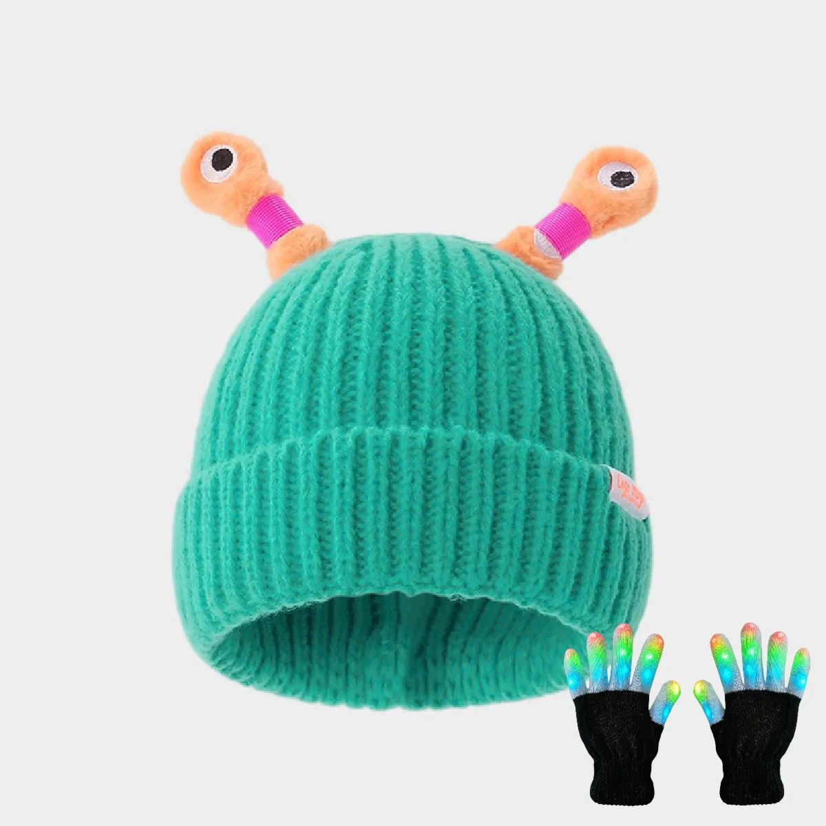 🔥HOT SALE - 49% OFF🔥Winter Parent-Child Cute Glowing Little Monster Knit Hat - Image 44