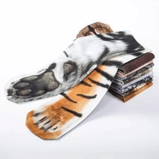 Flurry 3D Animal Paw Socks - Image 4