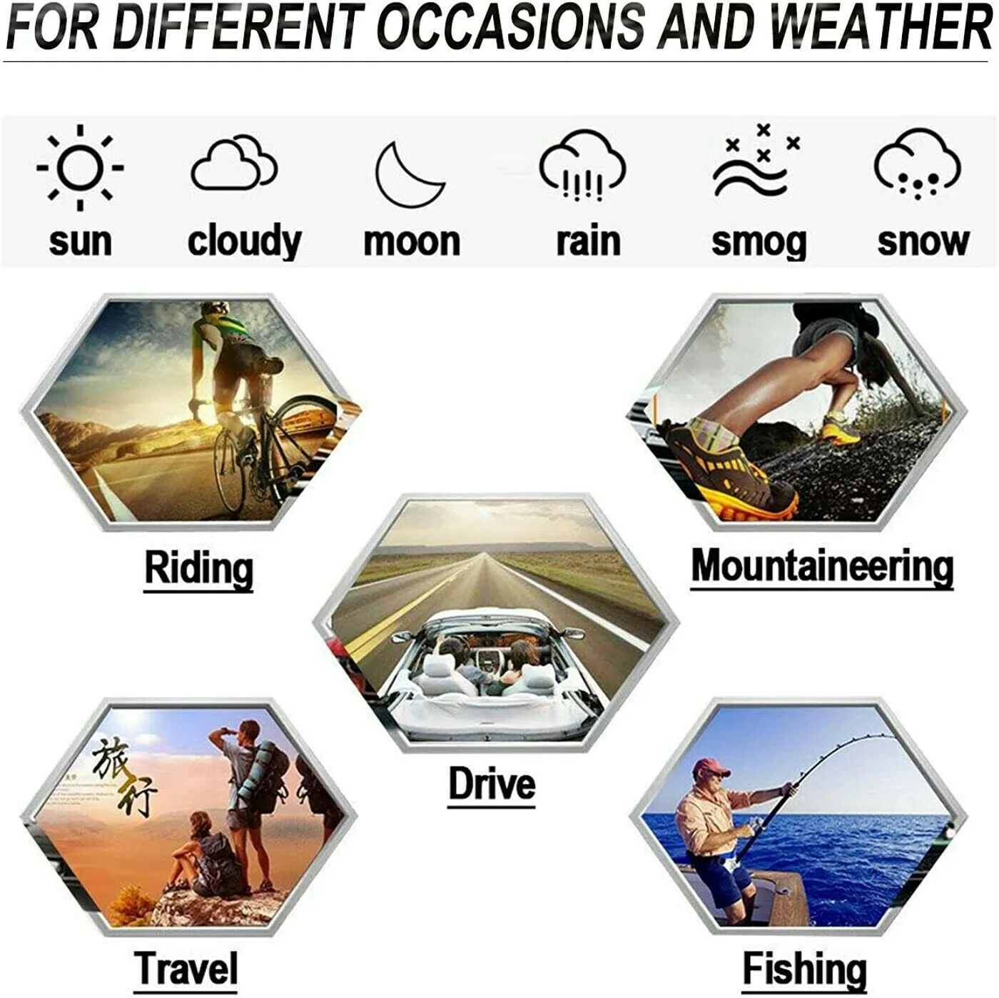 Buy 2 Free Shipping - Ultra-light Low Light Night Vision Fishing Glasses Sunglasses - Image 11