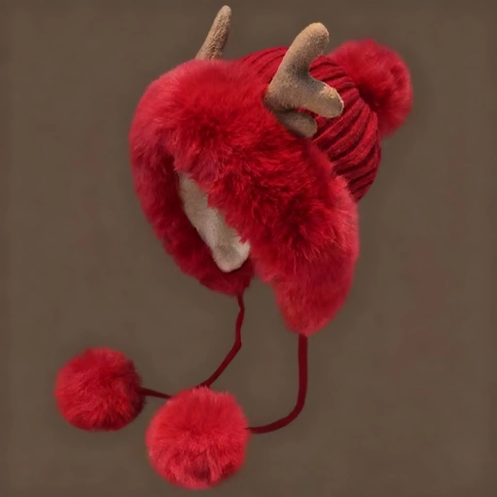 🦌 Cute Reindeer Antler Earmuff Hat - Image 14