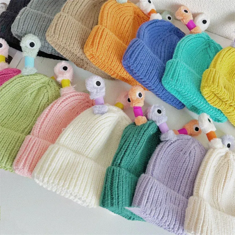 🔥HOT SALE - 49% OFF🔥Winter Parent-Child Cute Glowing Little Monster Knit Hat - Image 16